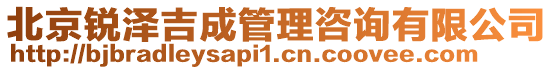 北京銳澤吉成管理咨詢有限公司
