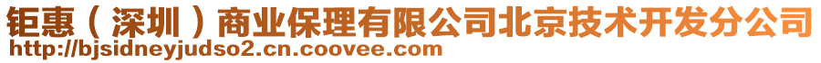 鉅惠（深圳）商業(yè)保理有限公司北京技術(shù)開發(fā)分公司