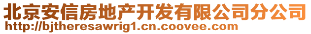 北京安信房地產開發(fā)有限公司分公司