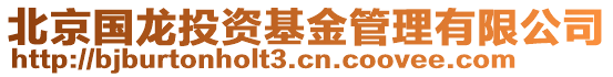 北京國龍投資基金管理有限公司