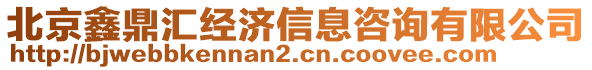 北京鑫鼎匯經(jīng)濟信息咨詢有限公司