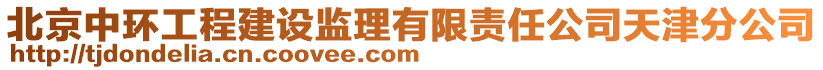 北京中環(huán)工程建設(shè)監(jiān)理有限責(zé)任公司天津分公司