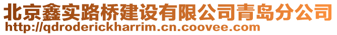 北京鑫實路橋建設有限公司青島分公司