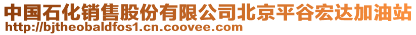 中國(guó)石化銷(xiāo)售股份有限公司北京平谷宏達(dá)加油站