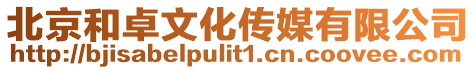 北京和卓文化傳媒有限公司