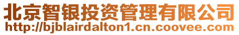 北京智銀投資管理有限公司