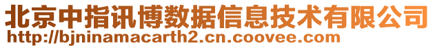 北京中指訊博數據信息技術有限公司