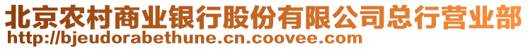 北京農(nóng)村商業(yè)銀行股份有限公司總行營業(yè)部