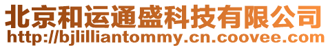 北京和運通盛科技有限公司