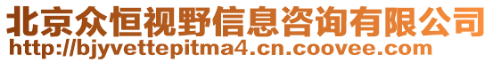 北京眾恒視野信息咨詢有限公司