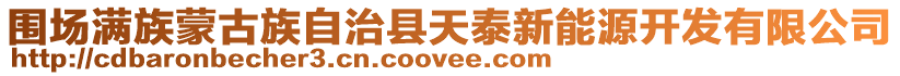 圍場滿族蒙古族自治縣天泰新能源開發有限公司