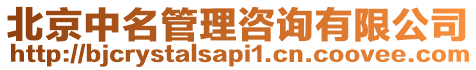 北京中名管理咨詢有限公司