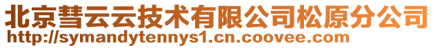 北京彗云云技術有限公司松原分公司