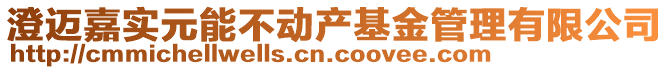 澄邁嘉實元能不動產基金管理有限公司