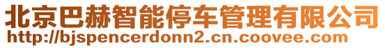 北京巴赫智能停車管理有限公司