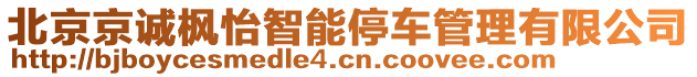 北京京誠楓怡智能停車管理有限公司