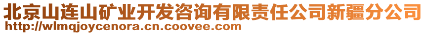 北京山連山礦業(yè)開發(fā)咨詢有限責任公司新疆分公司