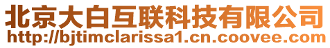 北京大白互聯(lián)科技有限公司