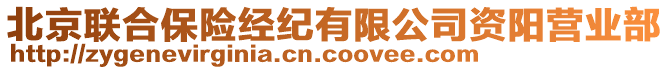 北京聯(lián)合保險(xiǎn)經(jīng)紀(jì)有限公司資陽營業(yè)部