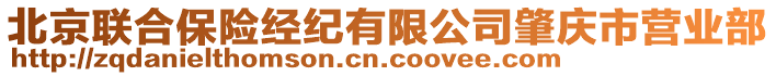 北京聯(lián)合保險經(jīng)紀有限公司肇慶市營業(yè)部