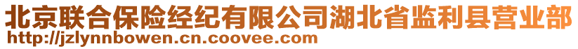 北京聯(lián)合保險(xiǎn)經(jīng)紀(jì)有限公司湖北省監(jiān)利縣營(yíng)業(yè)部