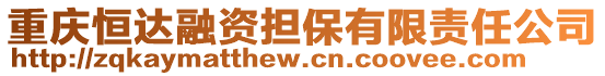 重慶恒達融資擔保有限責任公司