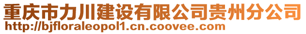 重慶市力川建設有限公司貴州分公司