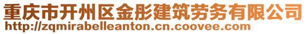 重慶市開州區(qū)金彤建筑勞務(wù)有限公司