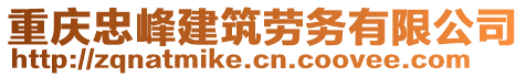 重慶忠峰建筑勞務(wù)有限公司