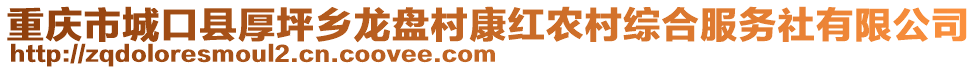 重慶市城口縣厚坪鄉(xiāng)龍盤(pán)村康紅農(nóng)村綜合服務(wù)社有限公司