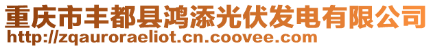 重慶市豐都縣鴻添光伏發(fā)電有限公司