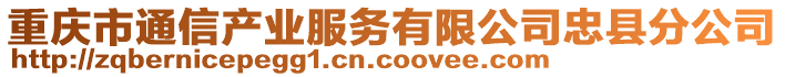 重慶市通信產(chǎn)業(yè)服務(wù)有限公司忠縣分公司