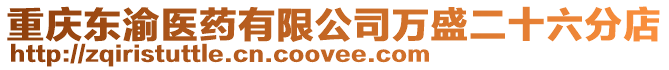 重慶東渝醫藥有限公司萬盛二十六分店
