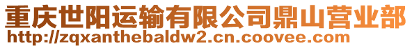 重慶世陽運輸有限公司鼎山營業(yè)部