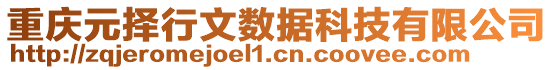 重慶元擇行文數據科技有限公司