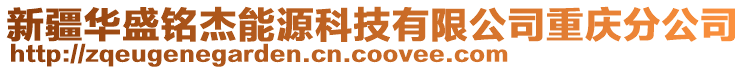 新疆華盛銘杰能源科技有限公司重慶分公司