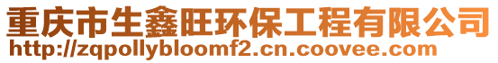 重慶市生鑫旺環(huán)保工程有限公司