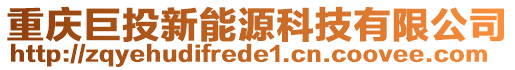 重慶巨投新能源科技有限公司