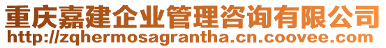 重慶嘉建企業(yè)管理咨詢有限公司