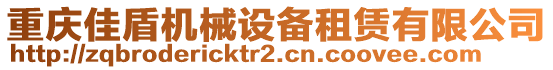 重慶佳盾機(jī)械設(shè)備租賃有限公司