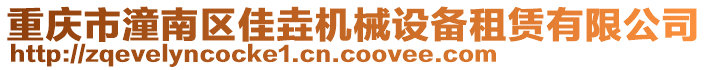 重慶市潼南區(qū)佳垚機械設備租賃有限公司