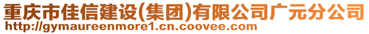 重慶市佳信建設(集團)有限公司廣元分公司
