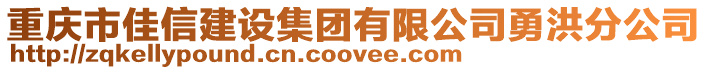 重慶市佳信建設集團有限公司勇洪分公司