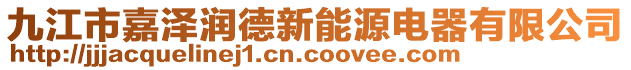 九江市嘉澤潤德新能源電器有限公司