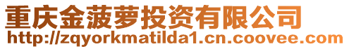 重慶金菠蘿投資有限公司
