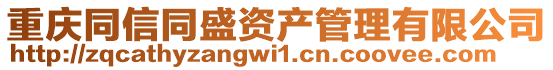 重慶同信同盛資產(chǎn)管理有限公司