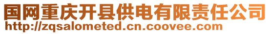 國網重慶開縣供電有限責任公司
