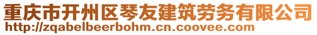 重慶市開州區(qū)琴友建筑勞務(wù)有限公司