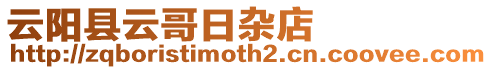 云陽縣云哥日雜店