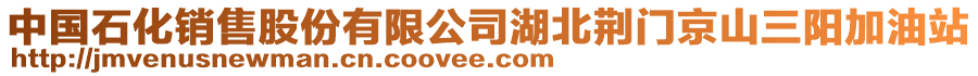 中國石化銷售股份有限公司湖北荊門京山三陽加油站